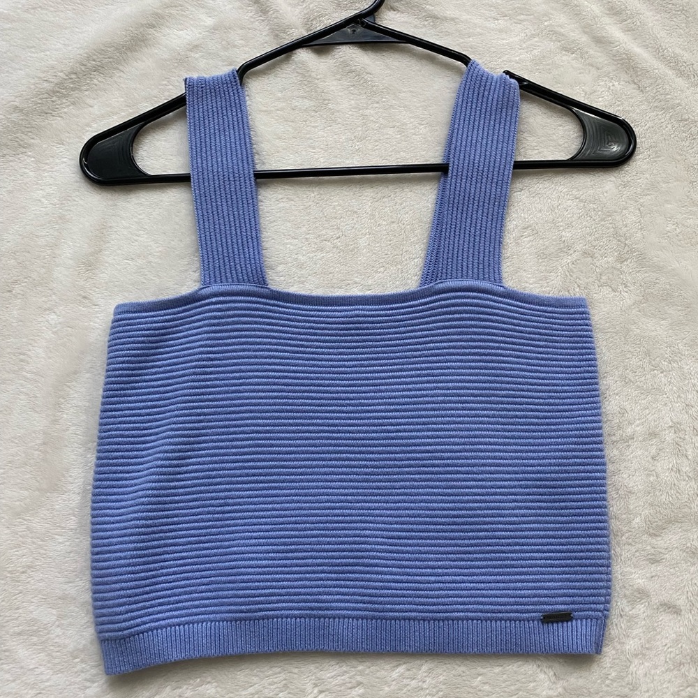 Hollister Ribbed Square Neck Tank Top